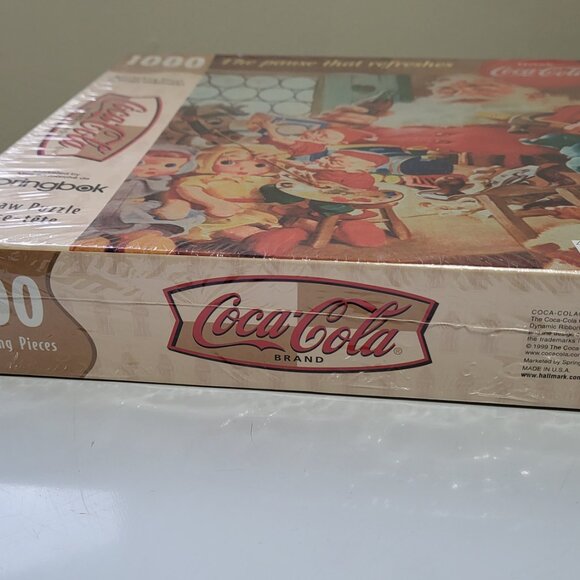 Santa Claus Christmas Jigsaw Puzzle Coca/Cola Springbok 1000 PC Unopened Vintage - Picture 5 of 5
